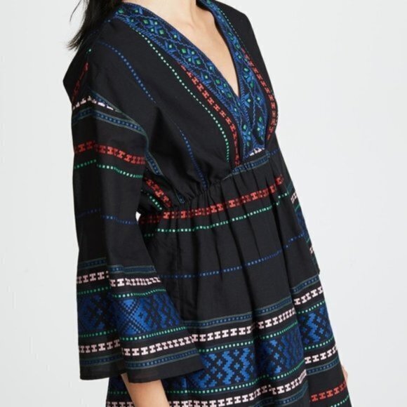 New Joie Shada V-Neck‎ Embroidered Knit Dress - Picture 3 of 5